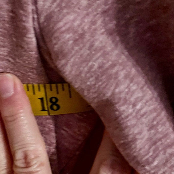 Soft Surroundings Pink Cowl Neck Sweater Buttons Popover Size PM Loose Comfort - Picture 12 of 12